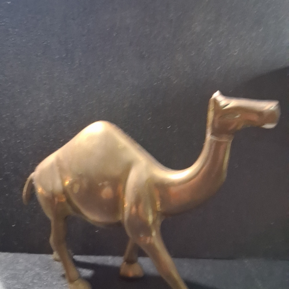 Elegant Brass Horse Sculpture